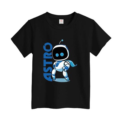 宇宙机器人T恤纯棉男女儿童衣服索尼游戏周边Astro Bot短袖百搭