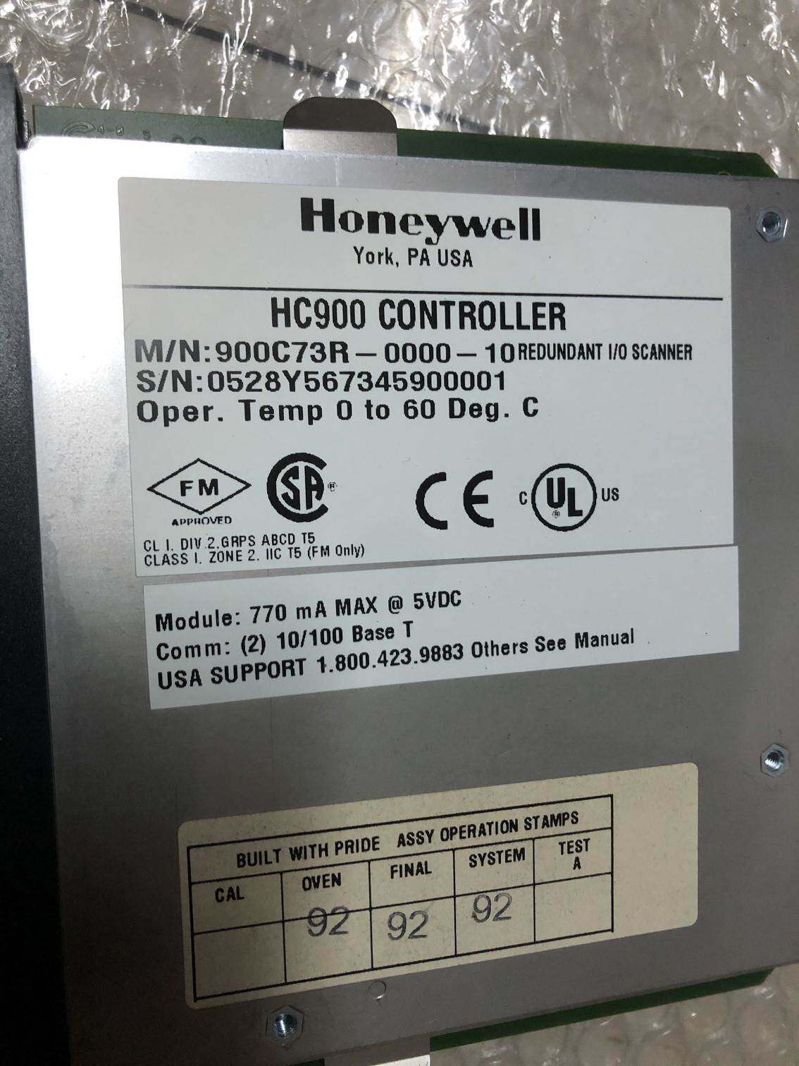 honeywell霍尼韦尔hc900模块900c73r-0000-10 原装现货