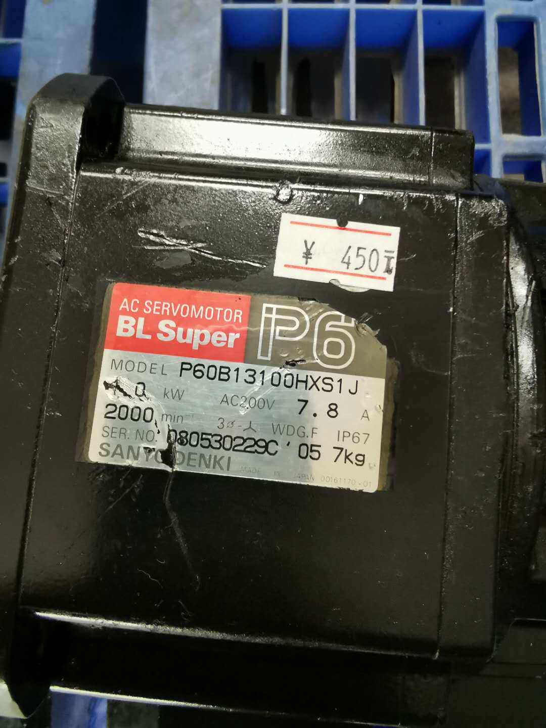 三洋伺服电机 p60b13100hxs1j 1kw 实物图现货包功能