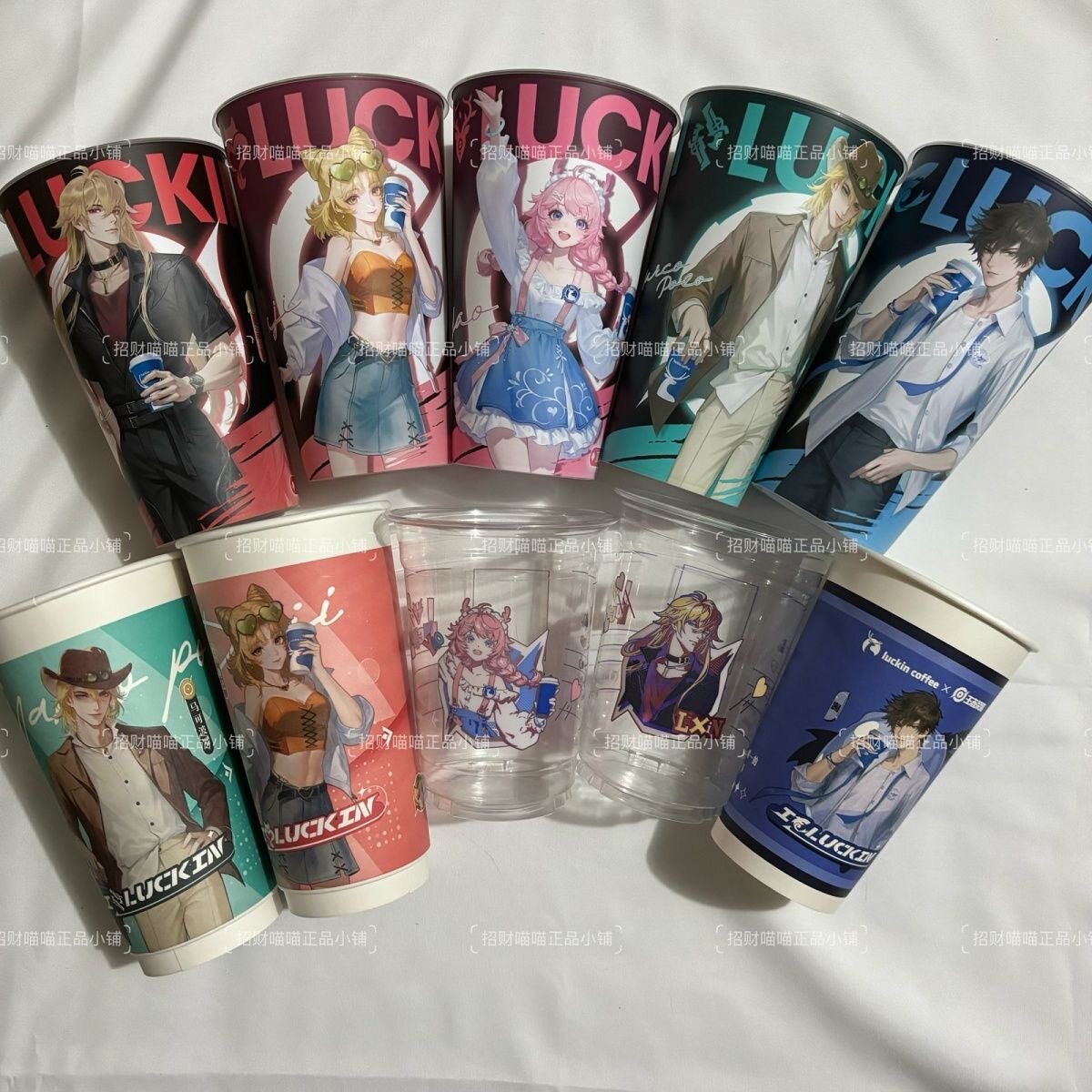 正品瑞幸王者荣耀联动饮品杯PP动漫水杯/居家/百货