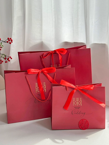 Красная праздничнная льняная сумка, подарок на день рождения, изысканный стиль