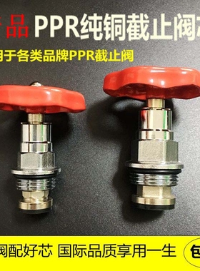 日丰同款PPR截止阀阀芯PE阀门芯升降式铜阀芯开关配件水暖管件