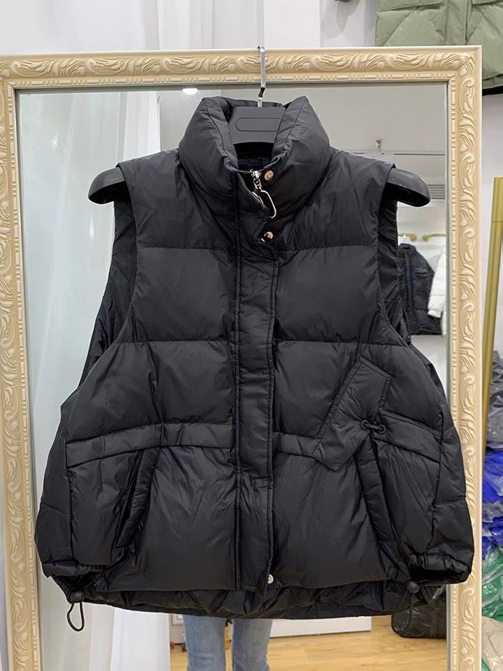 拉链时尚短款立领羽绒保暖