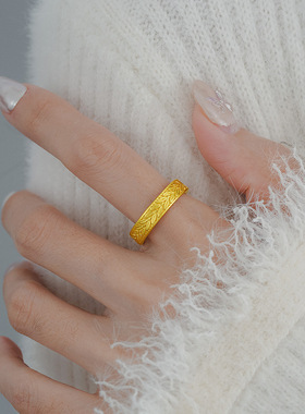 麦穗戒指女2025年新款爆款设计感