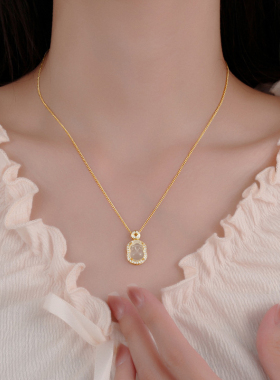 925银锁骨链金钱貔貅项链