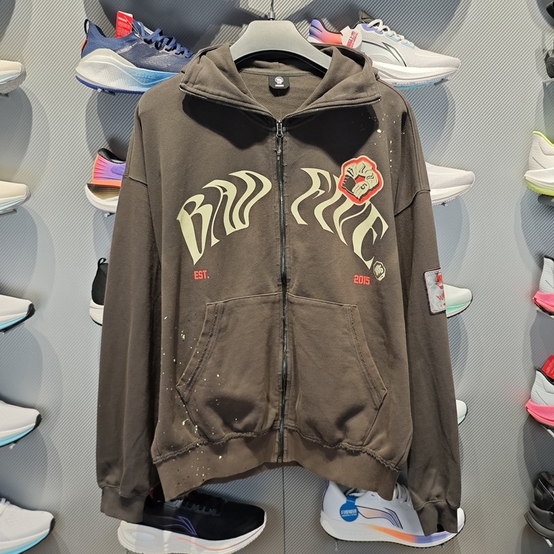 李宁运动休闲男子连帽开衫卫衣