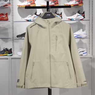 李宁CF溯万龙甲冲锋衣2024秋季男女同款防风透湿宽松外套AEMU049