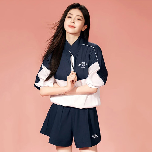 正品李宁运动风衣白鹿同款2026秋季女子防晒衣秋款外套AFDWA24-2
