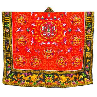 龙虎山道士用品九龙法衣高功降衣双龙衣五龙衣道服道袍薄款红色