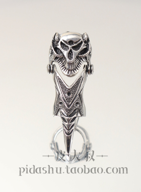 复古朋克风个性摇滚骷髅关节戒指