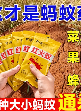 蚂蚁药杀虫饵剂强效一窝端家用室内厨房菜地黑红黄白蚂蚁药全窝端