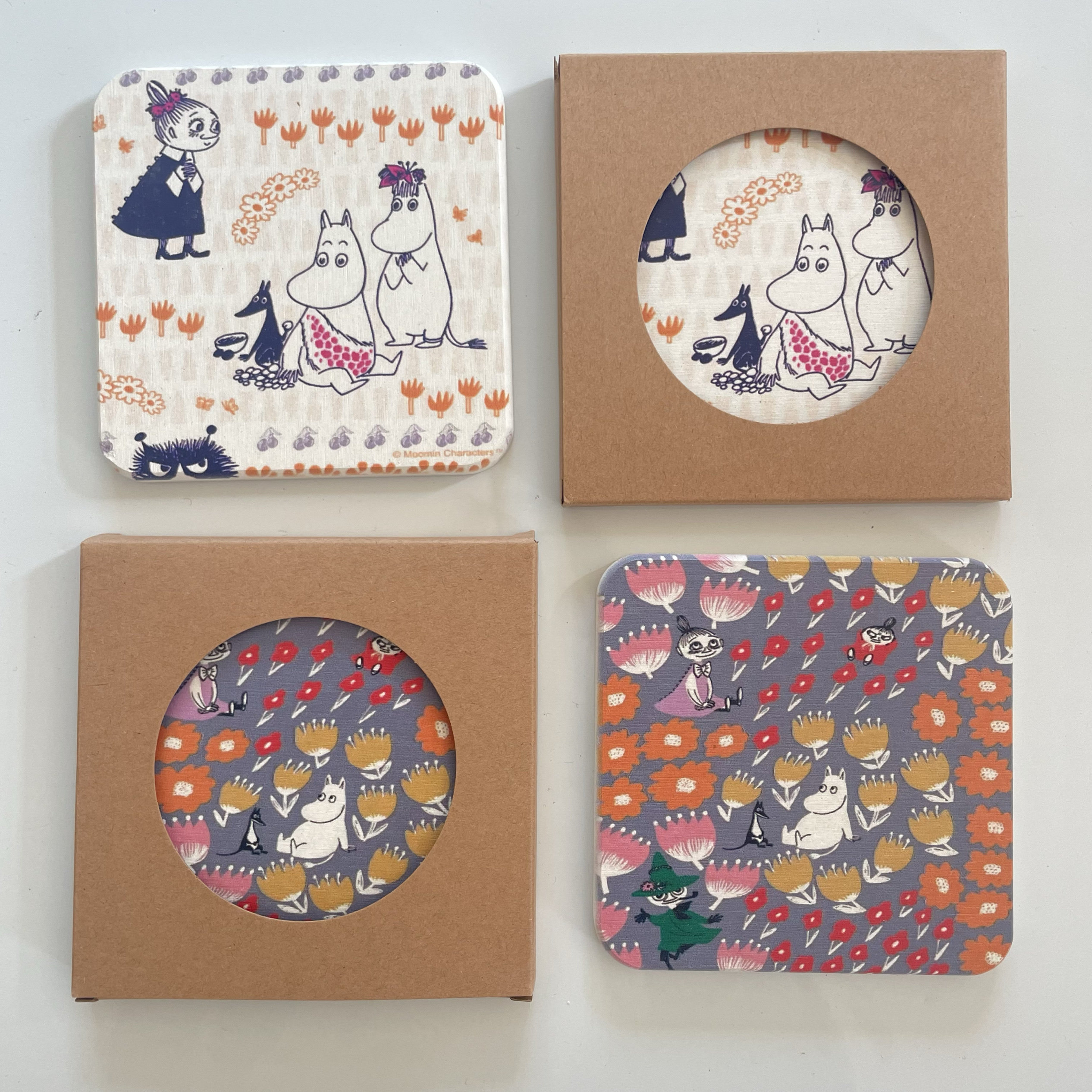 外贸森系北欧风卡通绘本小河马亚美硅藻泥杯垫杯托家用防烫隔热垫