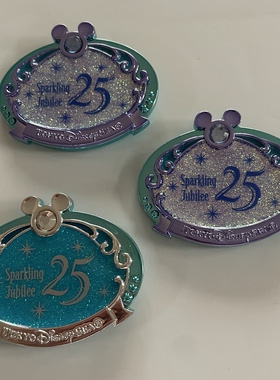 正版散货（瑕疵款） 东京迪士尼海洋25周年米奇限定徽章DIY挂件