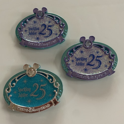 正版散货（瑕疵款） 东京迪士尼海洋25周年米奇限定徽章DIY挂件