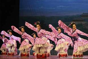 汉舞汉服 相和歌舞蹈服成人古典舞群舞服舞蹈中国荷花奖演出服