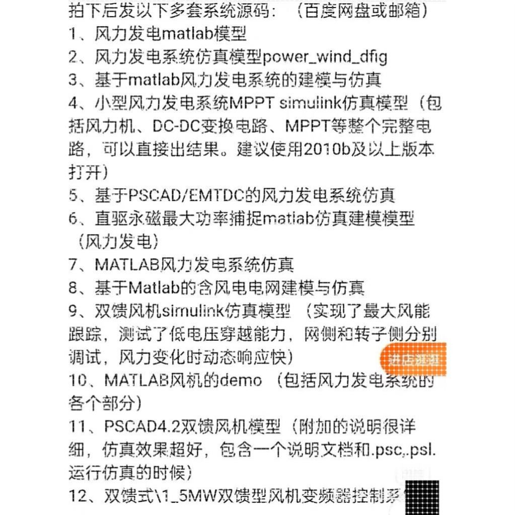 MATLAB/simulink风力发电仿真,双馈风机模型 空气动力学模型源码