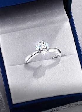 Star Ray莫桑钻情侣戒指女纯银2026新款爆款小众设计婚礼物送女友