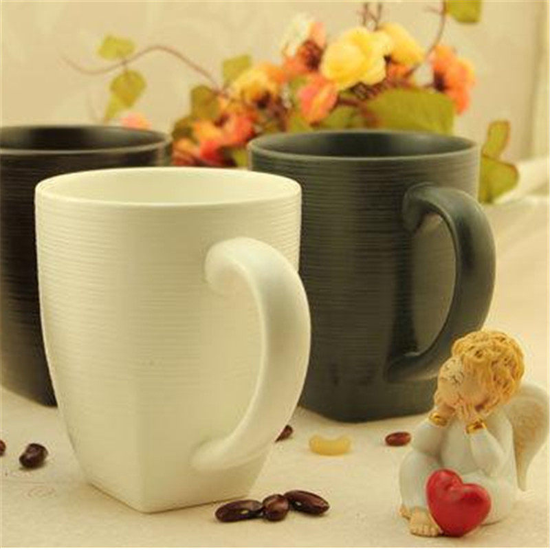 外贸原单陶瓷餐具美国名品mikasa螺纹情侣对杯/咖啡杯子【有logo