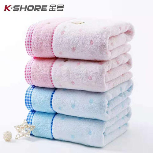 金号纯棉浴巾无捻全棉超柔软绣花