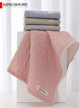 金号纯棉A类标准多层纱布毛巾全棉柔软吸水家用洗脸巾面巾GA1888