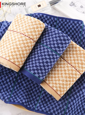 金号全棉中号毛巾纯棉柔软吸水耐脏家用洗脸巾劳保出差面巾G1743