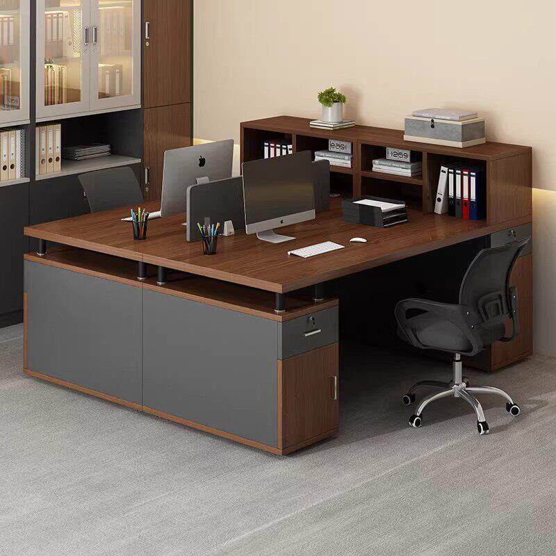 老板公桌椅组合简约现员工位电脑桌简易桌面公带抽屉桌