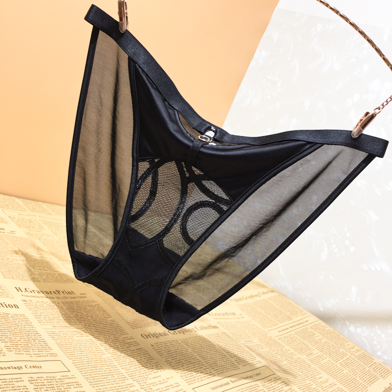 欧美女士蕾丝网纱内裤镂空迷人