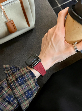 IAMYEE小蛮腰翻毛绒布磁吸表带适用applewatch6789代S10iwatchS11