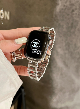 IAMYEE砂糖方块小众设计不锈钢表带适用Applewatch910S11代iwatch