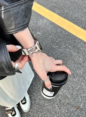 IAMYEE新中式国风古典爱心表带适用applewatch4567s8S10iwatchS11