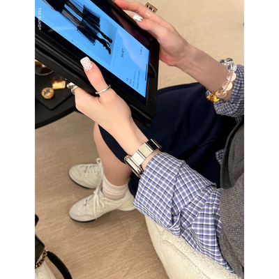 IAMYEE细版山岛不锈钢表带使用applewatch6789S7S8S9S10S11iwatch