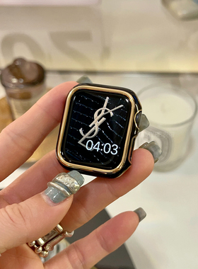IAMYEE撞色设计PC硬壳适用于AppleWatchS10S9S8S7iwach手表壳S11