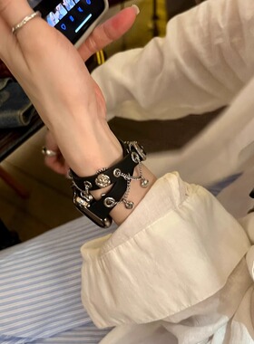 IAMYEE链条流苏爱心挂坠表带适用applewatch56S7S8S9S10iwatchS11