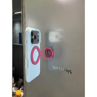 多巴胺磁吸旋转手机支架双面指环扣三折叠支撑架车载强磁环形吸附