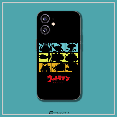 怪兽剪影手机壳适用于华为苹果