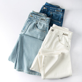 女 莱赛尔纤维舒适柔软显瘦显高微喇牛仔裤 自留狂推款 精致扣袢棉