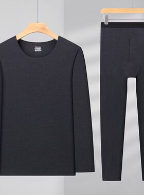 男士圆领保暖内衣条纹套装YCG005