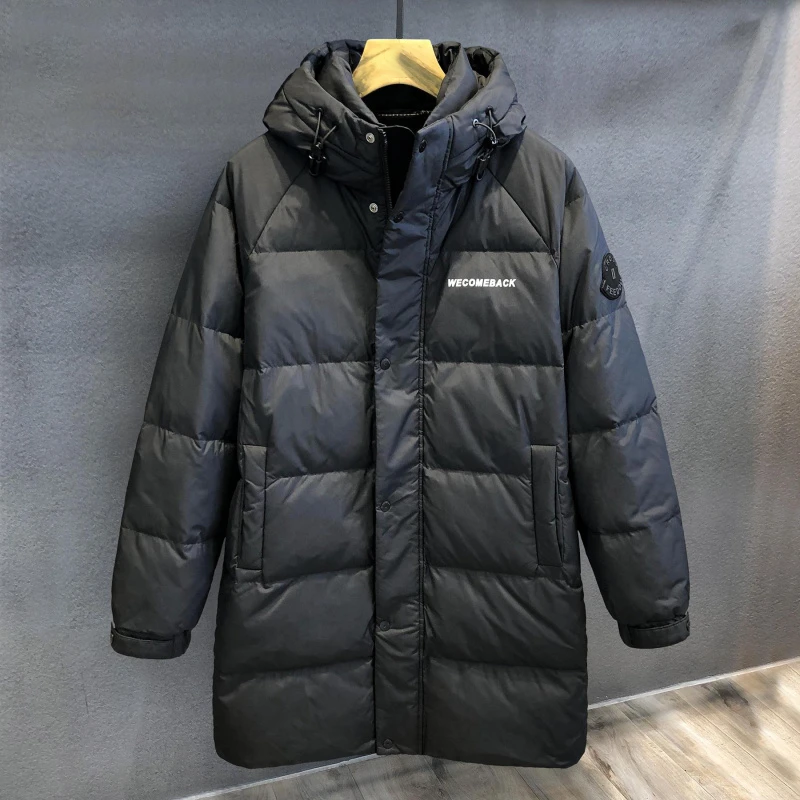 【丽丽姐专享】中长款防寒过膝羽绒服冬季保暖连帽羽绒服 67W31