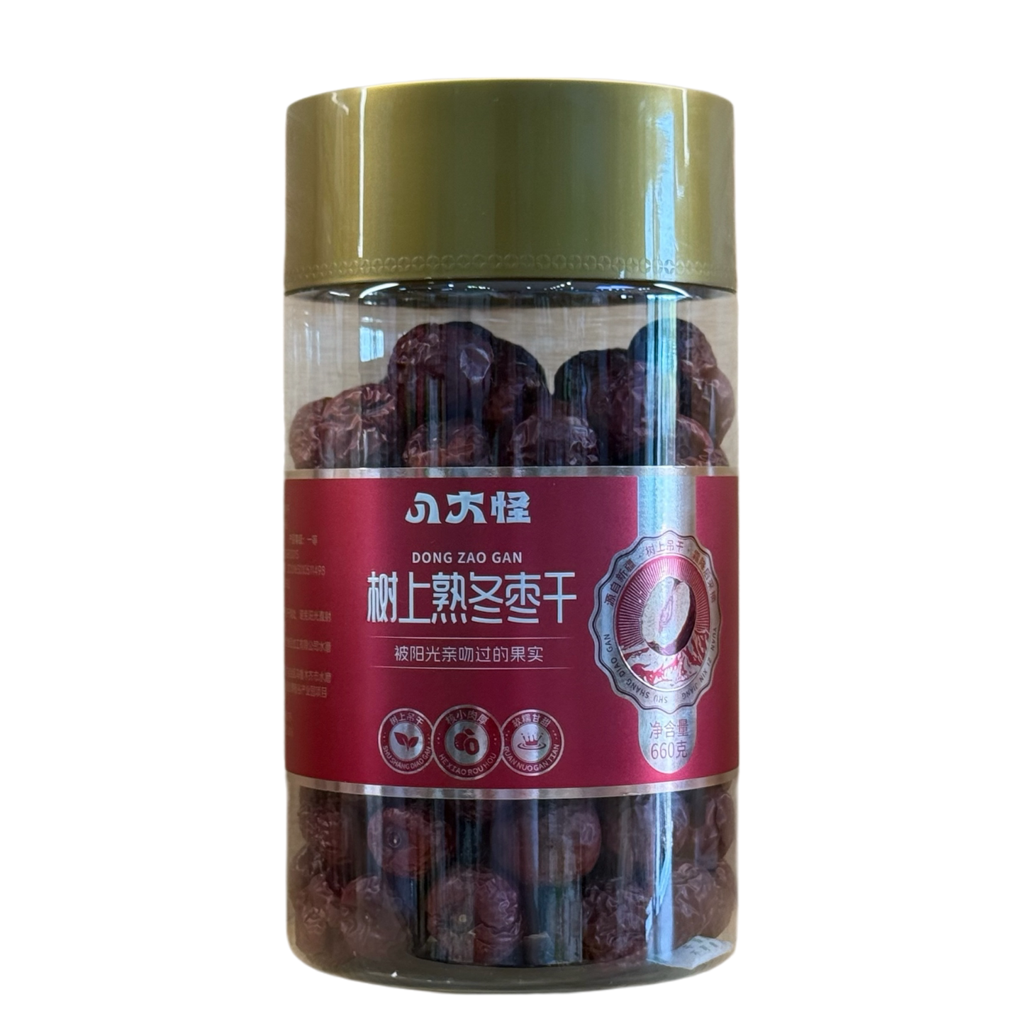 新疆八大怪树上熟冬枣干开罐即食红枣新疆特产660g/罐