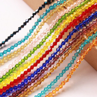 3mm菱形水晶玻璃散珠小珠子手工diy编织饰品戒指小鱼成人串珠材料