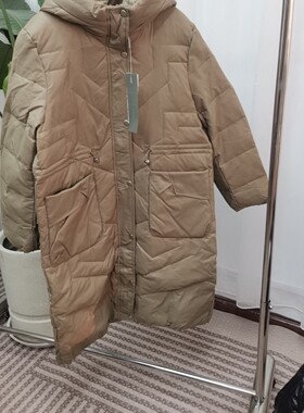 雪丹枝撤柜长款羽绒服