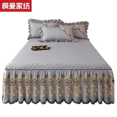 2025新款可定制床裙牛奶