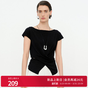 不对称套头衫 婉甸2026夏季 型毛针织衫 休闲风修身 1252W12JD3 新品