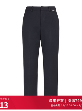 婉甸秋季黑色合体裤铅笔裤立体裁剪长裤1234P01RX1