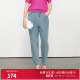 牛仔裤 婉甸2025夏季 老爹裤 幻蓝色长裤 1242X01RS1 新品