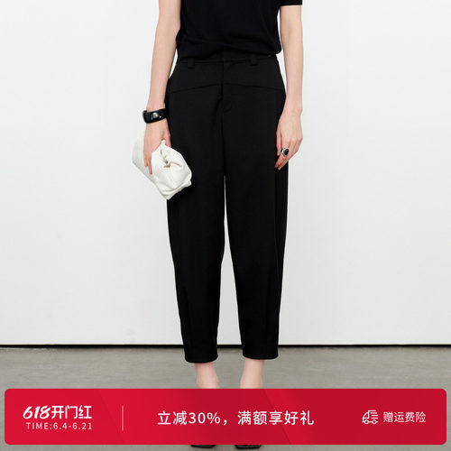 黑色小萝卜裤