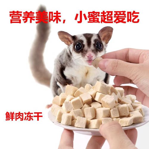 冻干鸡肉粒蜜袋零食仓鼠小宠金丝