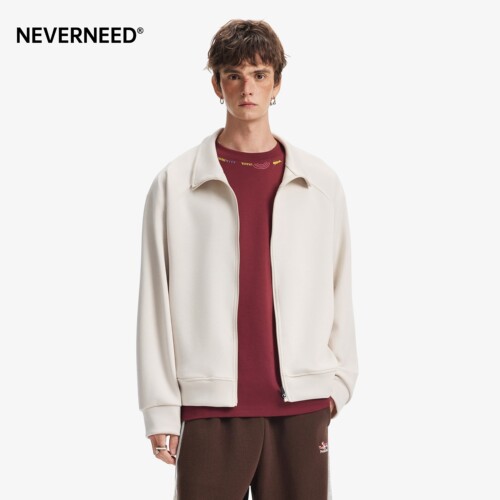 NEVERNEED重磅空气层立领卫衣男