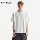 cleanfit宽松半袖 美式 上衣潮 T恤男女夏季 NEVERNEED索罗娜凉感短袖