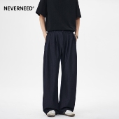 cleanfit垂感拖地裤 NEVERNEED肌理感弯刀休闲裤 美式 薄款 男女夏季
